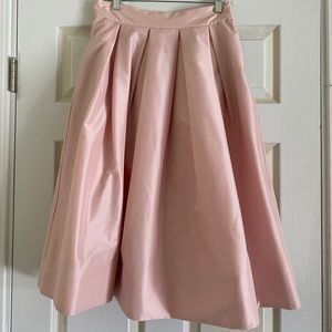 Light pink taffeta skirt